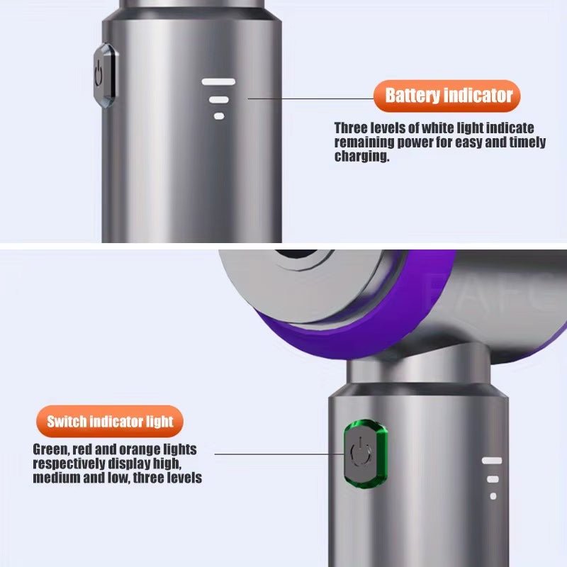 Cordless vacuum attachment heads close-up orange background