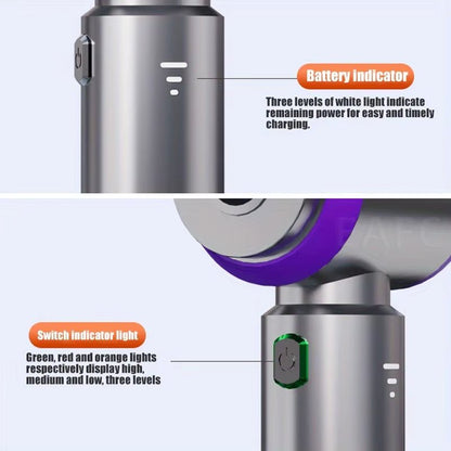 Cordless vacuum attachment heads close-up orange background