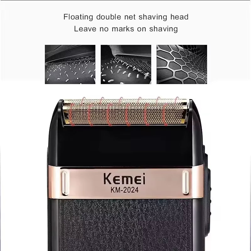 Hair Clipper Multiple Attachments and LED Display Close-Up