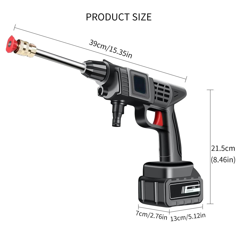 Wireless High-Voltage Cleaning Machine (Dual Electric), Portable Wireless High-Voltage Electric Car Cleaning Machine, Foam Spray Gun Car Cleaning Tool, High-Voltage Car Cleaning Water Gun, Wireless Charging Car Floor Cleaning Machine
