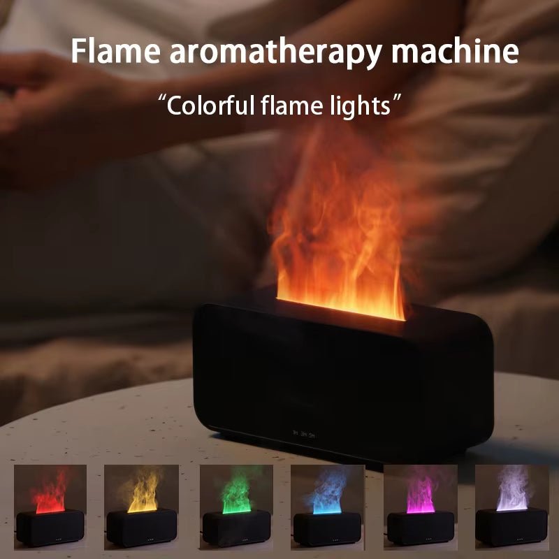 Flame Aromatherapy Machine Multiple Color Modes LED Effect