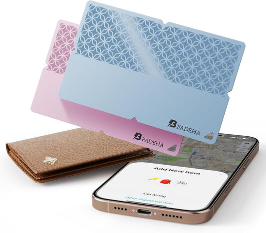 2026 Apple Mfi Certified Wallet Tracker Smart Card for Find My Iphone Ultra Thin Air Tracker Tag, 5 Years+ Staying Power, IP68 Waterproof, Bluetooth Key Finder & Item Locator for Keys, Bags, Passport