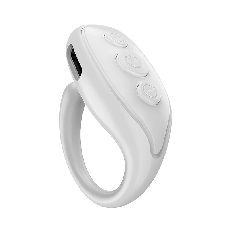 For Tiktok Fingertip Remote Scrolling Ring Wireless Camera Shutter Selfie Button Bluetooth 5.0 with Phone Stand for TIK Tok