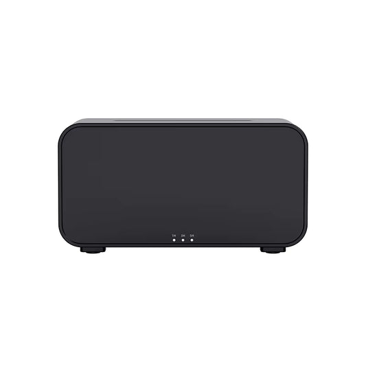Flame Aromatherapy Diffuser Black Humidifier Desktop
