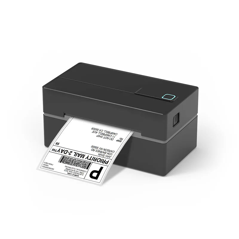 Thermal Label Printer Portable No Ink Required 203DPI 4X6 for Small Business Bluetooth USB High Speed Express Airway Bill