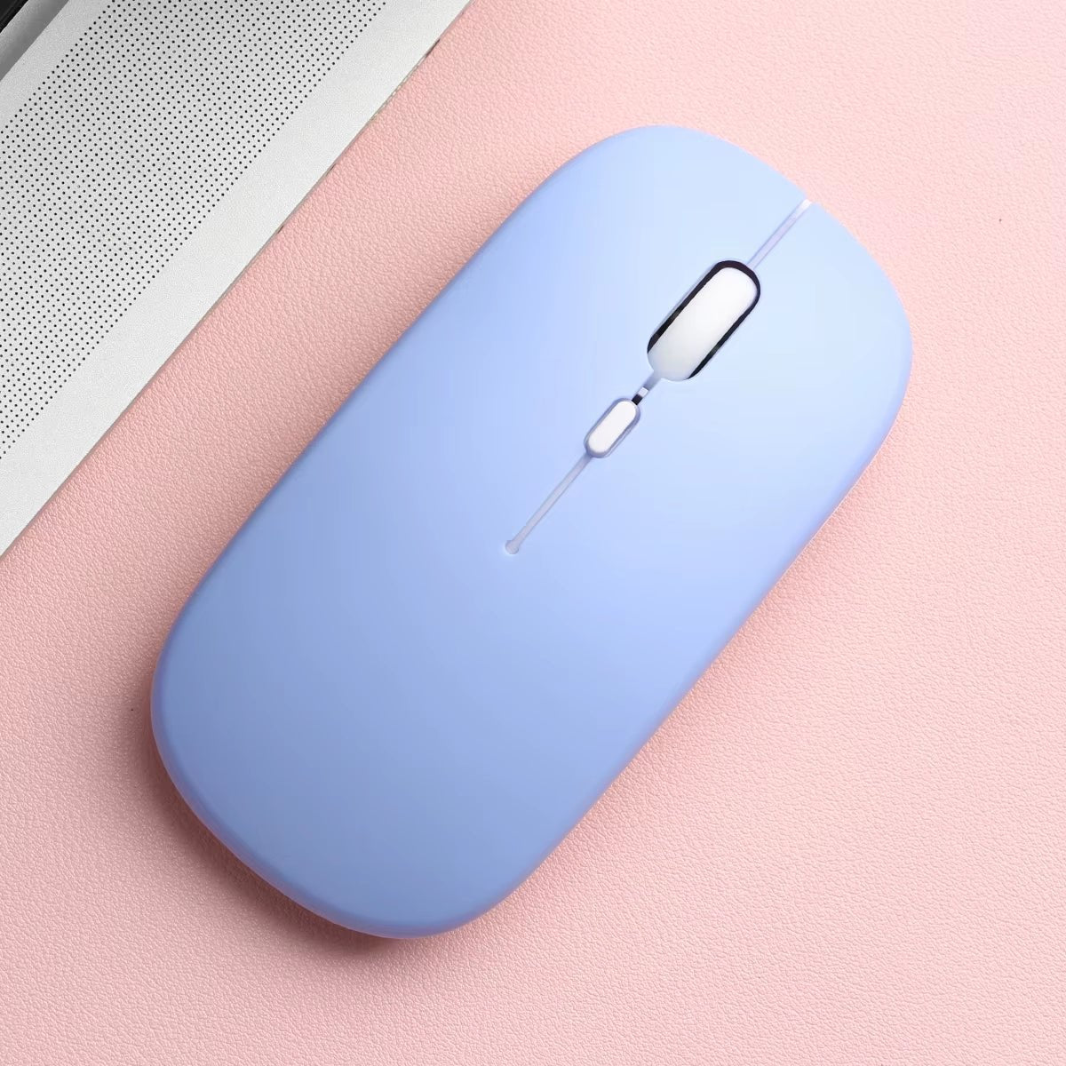 Wireless Bluetooth Mouse Lavender Pastel Silent Rechargeable