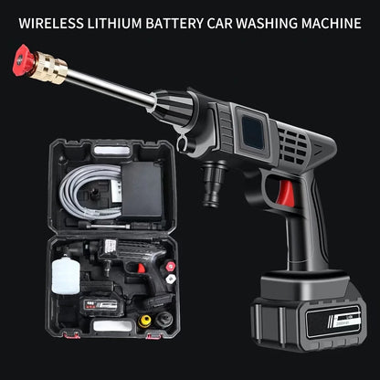 Wireless High-Voltage Cleaning Machine (Dual Electric), Portable Wireless High-Voltage Electric Car Cleaning Machine, Foam Spray Gun Car Cleaning Tool, High-Voltage Car Cleaning Water Gun, Wireless Charging Car Floor Cleaning Machine