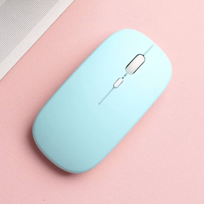 Wireless Bluetooth Mouse Light Blue Pastel Silent Click