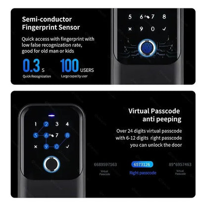 Smart Lock Box Fingerprint Scanner 0.3 Second Unlock Speed
