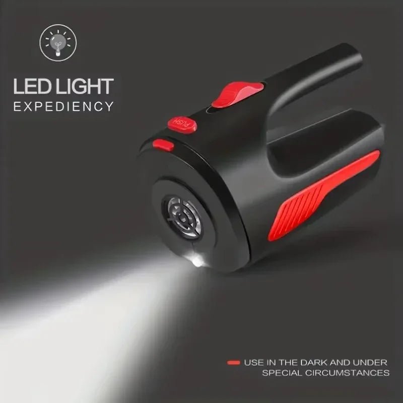 Handheld Car Vacuum Built-In Flashlight Bottom LED Light Feature