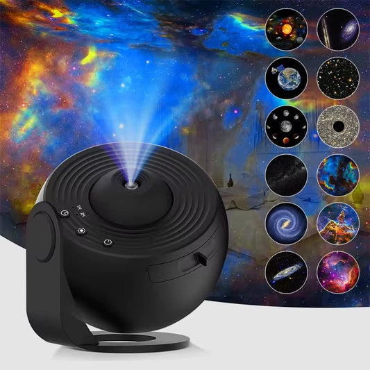 Galaxy Star Projector Black with Multiple Projection Discs