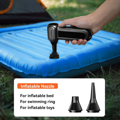DF100(MF100-BLACK) Portable Fan Blower Powerful Wireless Air Blower Air Duster Speed Adjustable for Car/Pc/Home/Outdoor