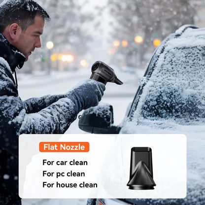 DF100(MF100-BLACK) Portable Fan Blower Powerful Wireless Air Blower Air Duster Speed Adjustable for Car/Pc/Home/Outdoor