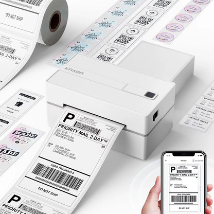 Thermal Label Printer 4x6 Printing Shipping Labels Close Up