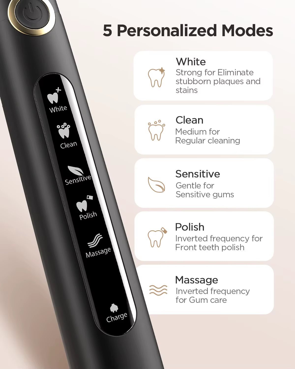 Electric Toothbrush 5 Personalized Cleaning Modes
