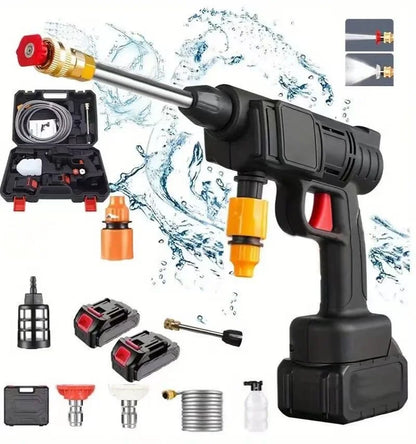 Wireless High-Voltage Cleaning Machine (Dual Electric), Portable Wireless High-Voltage Electric Car Cleaning Machine, Foam Spray Gun Car Cleaning Tool, High-Voltage Car Cleaning Water Gun, Wireless Charging Car Floor Cleaning Machine