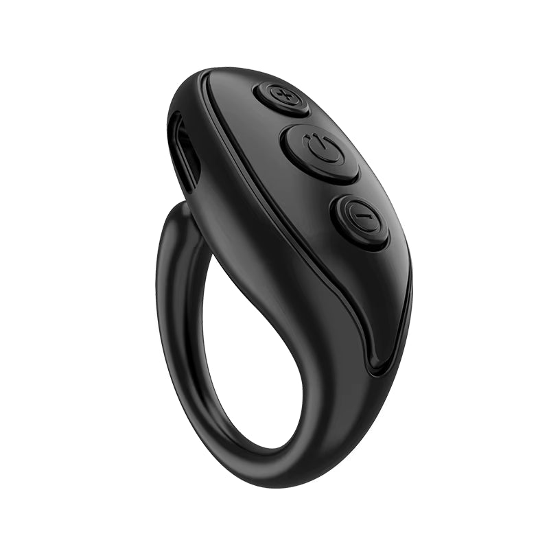 For Tiktok Fingertip Remote Scrolling Ring Wireless Camera Shutter Selfie Button Bluetooth 5.0 with Phone Stand for TIK Tok