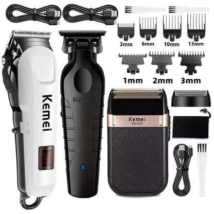 Hair Clipper with Guard Combs and Accessories Full Set