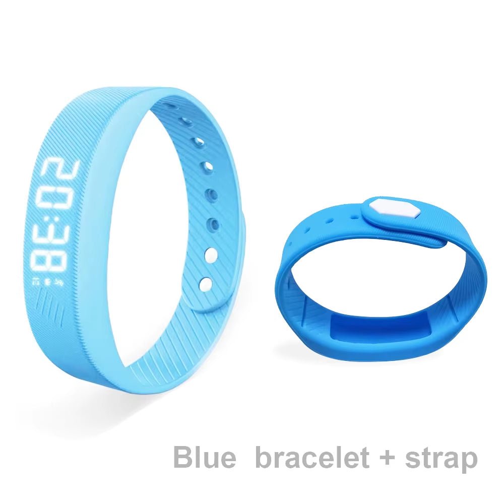 LED Fitness Tracker Blue Bracelet and Replacement Strap