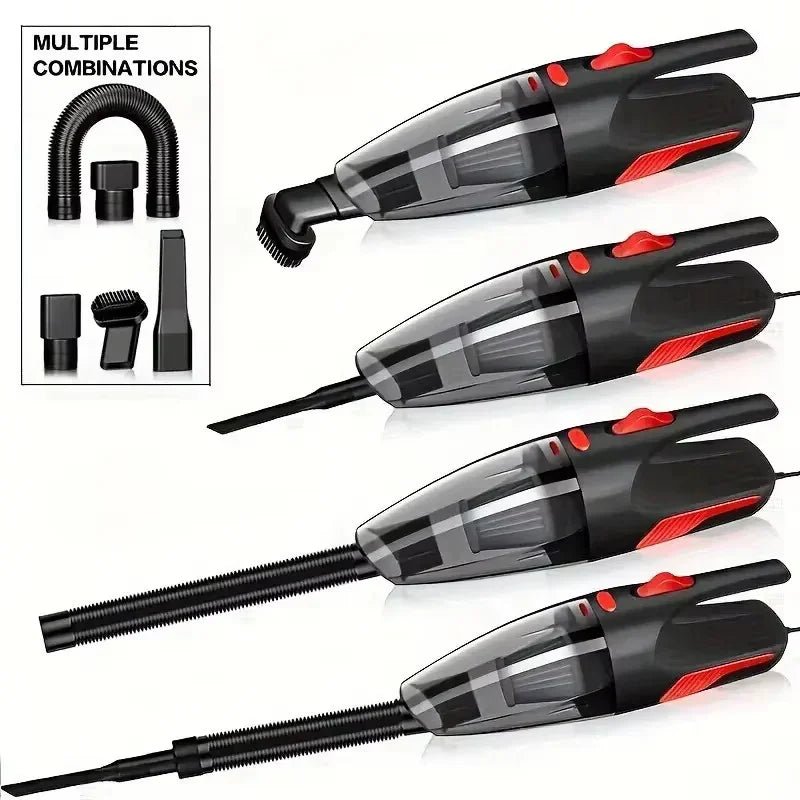 Handheld Car Vacuum Multiple Attachments Nozzle Options