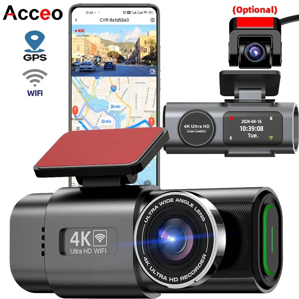 4K Dash Cam B53P Acool App WiFi Smartphone Connected