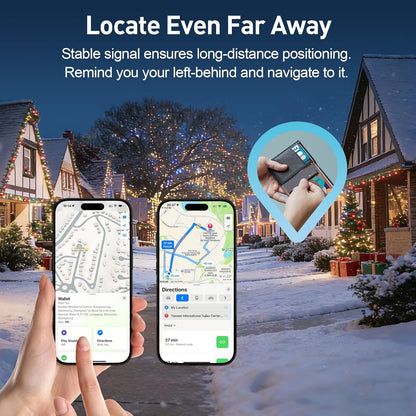 2026 Apple Mfi Certified Wallet Tracker Smart Card for Find My Iphone Ultra Thin Air Tracker Tag, 5 Years+ Staying Power, IP68 Waterproof, Bluetooth Key Finder & Item Locator for Keys, Bags, Passport