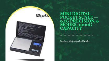 Mini Digital Pocket Scale &mdash; 0.1g Precision, 6 Modes, 1000g Capacity by@Outfy