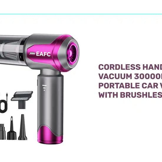 Cordless Handheld Vacuum 30000Pa - Portable Car Vacuum with Brushless Motor by@Outfy