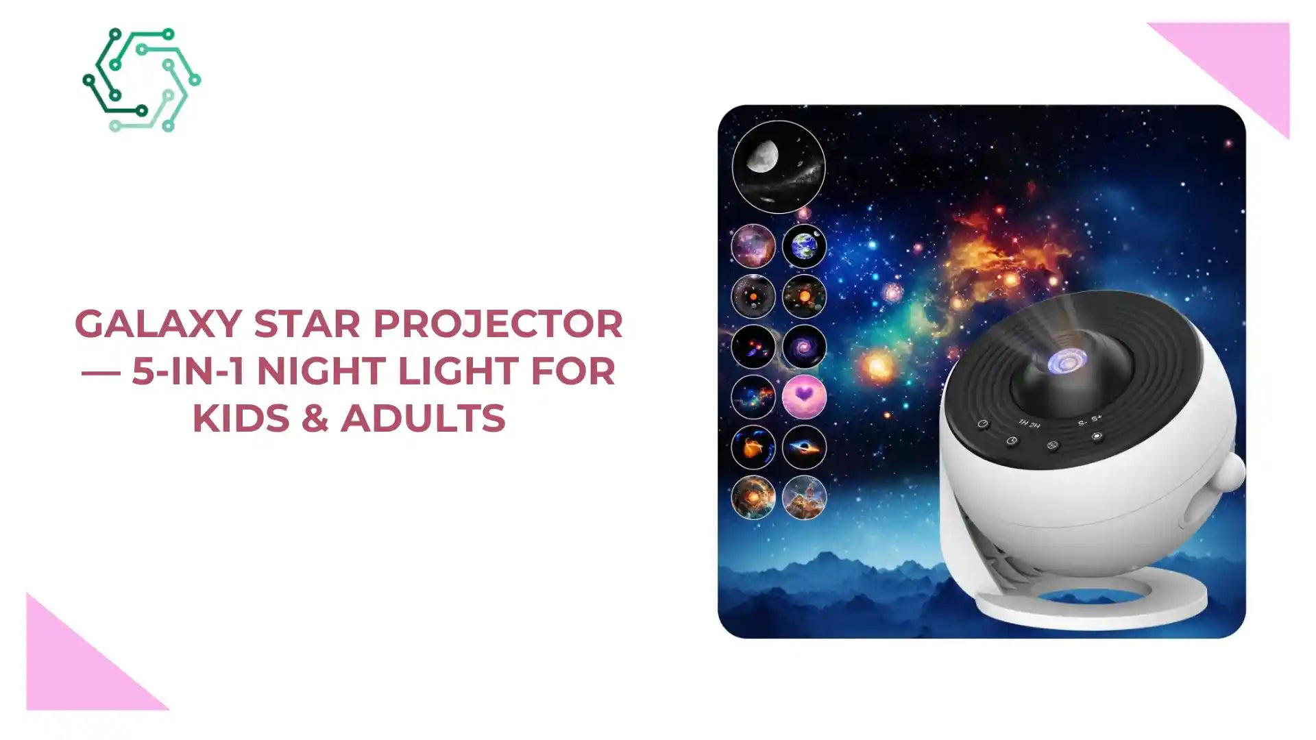 Galaxy Star Projector &mdash; 5-in-1 Night Light for Kids & Adults by@Outfy